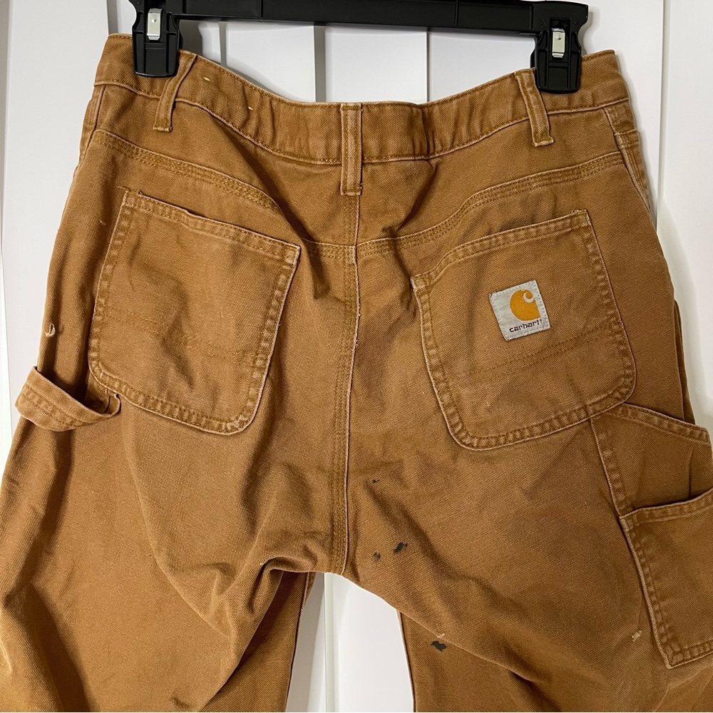 Carhartt Boys washed Dungaree lined pants Size 16 please read entire description